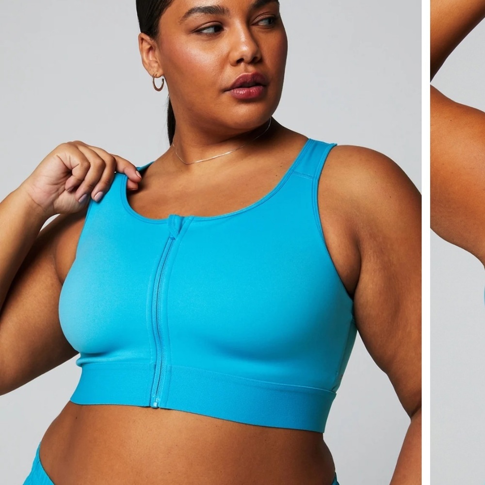 Fabletics Front Zip High Impact Sports Bra